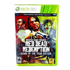 Red Dead Redemption Game of the Year Edition Xbox 360 Complete with Map Tested